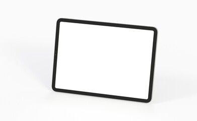 Photo Black tablet computer with blank 3d