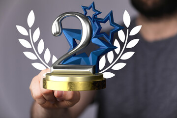2nd two award in hand 3d