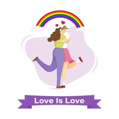 vector illustration for LGBTQ pride day, the month of pride