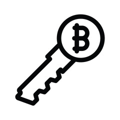 Bitcoin key icon