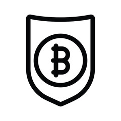 Bitcoin Protection Icon