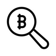 Bitcoin search icon
