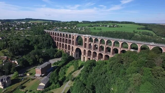 G&ouml;ltzschtalbr&uuml;cke Luftaufnahme 2020