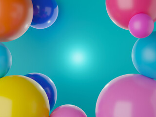 Colorful ball background