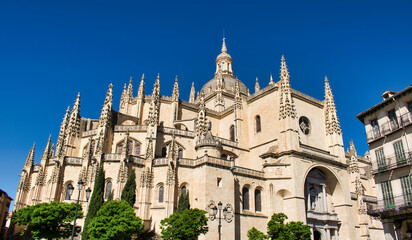 Catedral de Segovia, Espa&ntilde;a, de estilo arquitect&oacute;nico g&oacute;tico tardio del siglo XVI