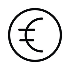 Euro coin icon
