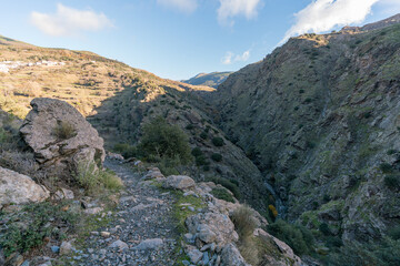 mountainous landscape in Sierra Nevada