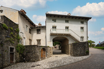 Fototapeta na wymiar The Castle hamlet in Gorizia, Italy