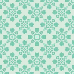 Foto op Plexiglas Decorative floral vector seamless pattern design © Rina