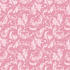 Floral Decorative vector seamless pattern design