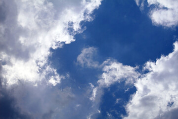 blue sky with clouds