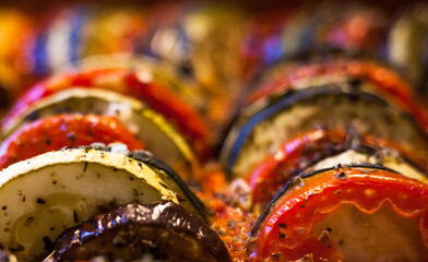 Ratatouille. French dish. Close-up.