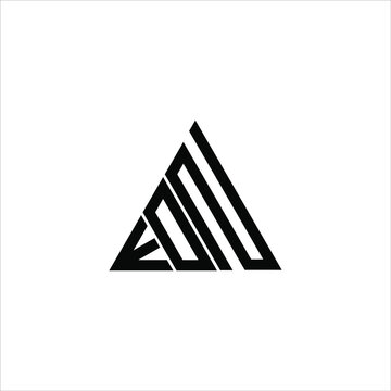 E D N letter logo abstract creative design. E D N unique design