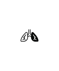 lungs icon,vector best flat icon.