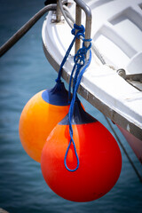 view of Buoys of fishing boat