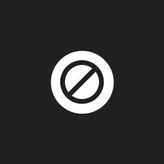 Stop icon.  Vector illustration for graphic design, Web, UI, app.