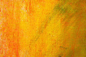 creative background, a spot of  colored primer rubbed on the surface of a linen canvas, temporary object, close, toning