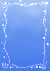 Simple and cute underwater, foam frame background