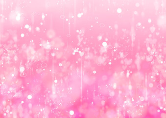 Underwater background with a fantastic heart symbol