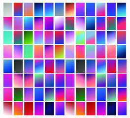 Simple modern color cover design. Set of abstract gradients textures. Background for banner, flyer, business card, poster, wallpaper, brochure, smartphone screen, mobile app