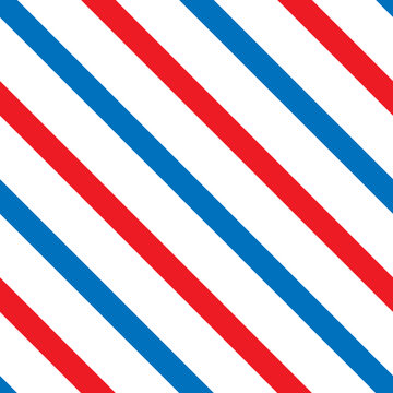 Line diagonal pattern. Barber pole traditional background. Barbershop symbol.