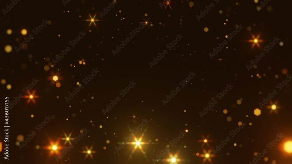 Canvas Prints abstract motion background shining flashing gold particles. shimmering glittering particles with bok