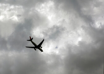 airplane in the sky