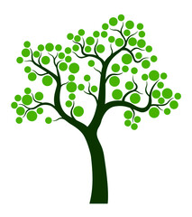 Green vector Tree