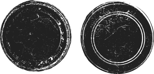 Grunge post Stamps Collection, Circles. Banners, Insignias , Logos, Icons, Labels and Badges Set . vector distress textures.blank shapes.