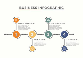 Flat Business Infographic