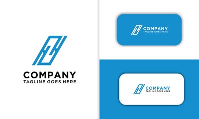 Letter HZH logo or monogram. blank for business card. For your business. Vector sign.