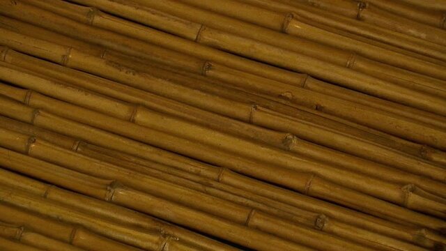 Bamboo used as a flooring material in a Japanese teahouse (chashitsu).