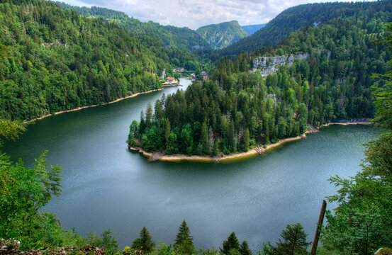 M&eacute;andre du Doubs &agrave; Villers-le-Lac, Franche Comt&eacute;, France