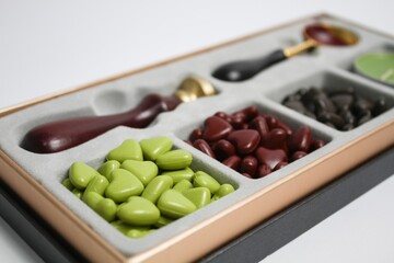 Wax stamp kit isolated on white background side view