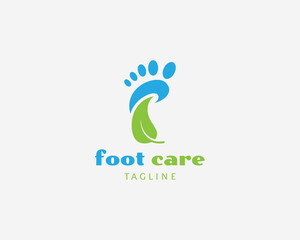 Foot Health Logo Template Design Vector, Emblem, Concept Design, Creative Symbol, Icon