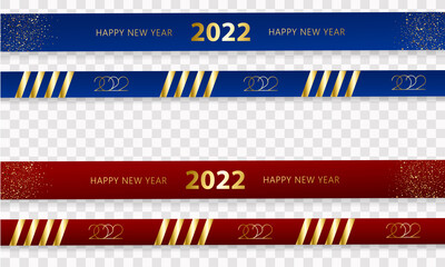 Happy new year 2022 Elegant golden text. Minimalistic vector