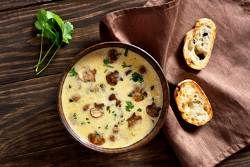 Creamy mushroom soup