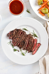 Grilled beef steak