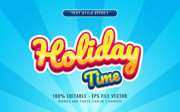 Summer editable text effect free vector 