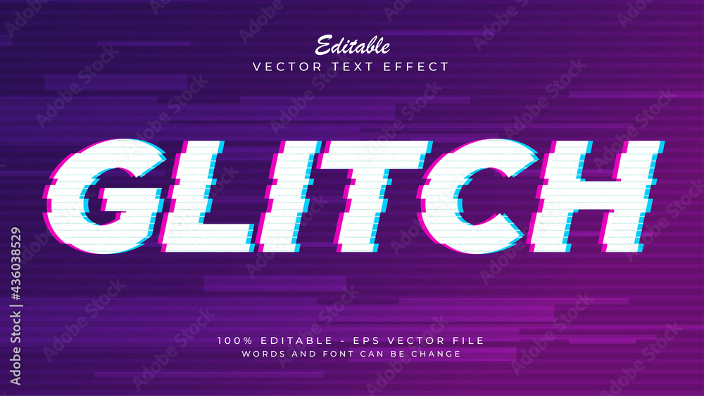 Fototapete modern style distorted holographic glitch text effect style, distort background template