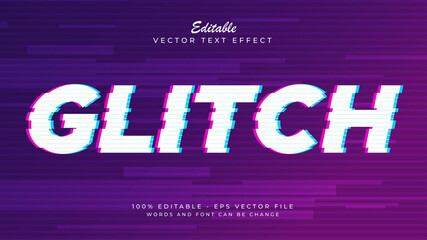 Modern style distorted holographic glitch text effect style, distort background template