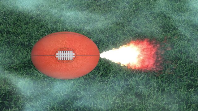 American american rugby football for game design.  Soccer arena. Team sport. Professional player object.