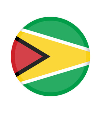 National Guyana flag, official colors and proportion correctly. National Guyana flag. Vector illustration. EPS10. Guyana flag vector icon, simple, flat design for web or mobile app.
