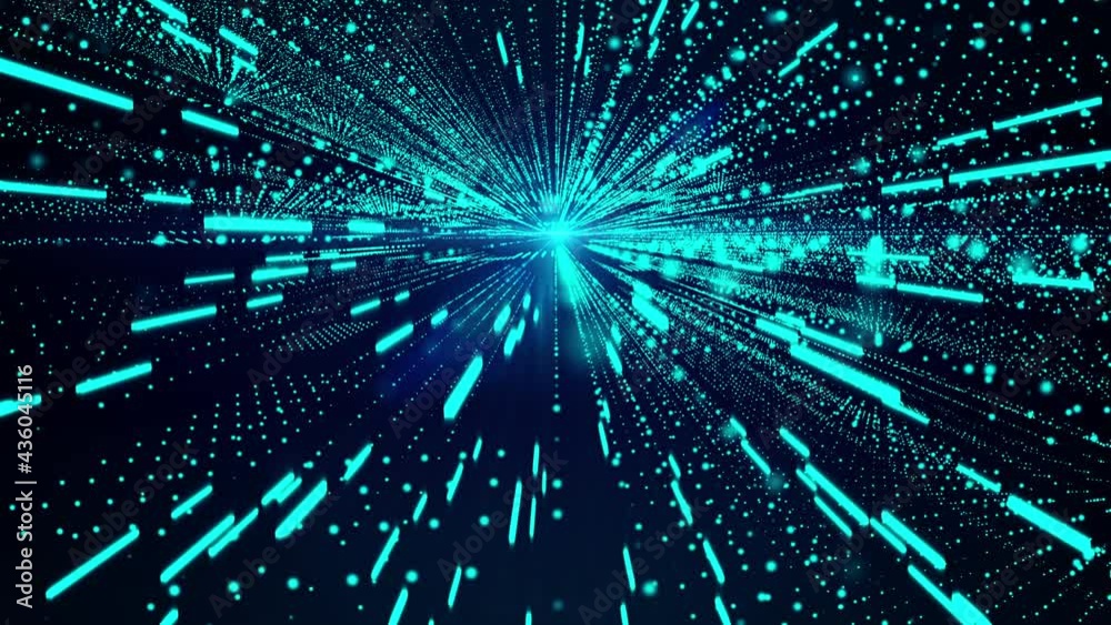 Poster Digital Futuristic Grid Panel Structure with Glow Bars Line Element Technology Symbol 4K Footage