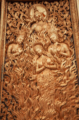 Carving in Laos