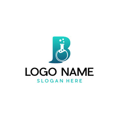 Letter B Lab Logo Design