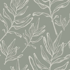 seamless vector floral pattern
