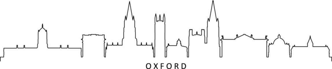OXFORD England SKYLINE City Silhouette
