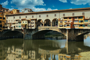 Fototapeta na wymiar Ponte vecchio, Florence, Tuscany, Italy.