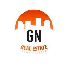 Fototapeta na wymiar Initial Letter GN legance Logo Design Template. Creative Monogram Design Logo